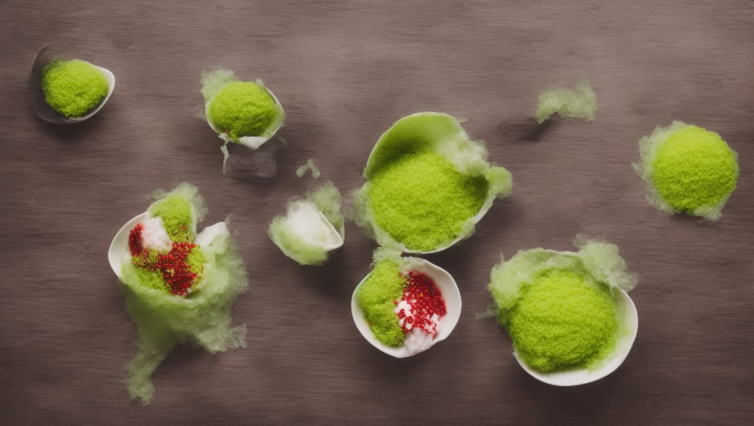 抹茶紅豆雪花冰